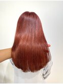 《Stylist Jun.》髪質改善ハイトーンサーモンピンク