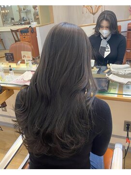 ネオリーブアイム 横浜西口店(Neolive aim) フェイクブラック 韓国風レイヤーロング【横浜】