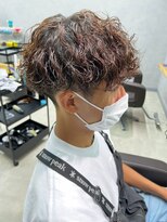 リット×ベリエ(Lit.×belier)&nbsp;波巻きスパイラルパーママッシュショート無造作パーマ刈り上げ