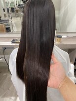 キュア 表参道(CURE)&nbsp;黒髪/グレージュカラー/ココアベージュ/ヘルシーロング[表参道]