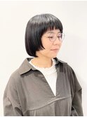 【松戸 藤原】マッシュボブ黒髪　大人かわいい