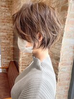 ショートボブ髪型30代40代50代前髪あり前髪なし面長丸顔【荒牧】