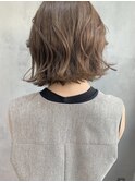[kichi.] 切りっぱなしボブ×くすみベージュ