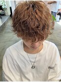 波巻きパーマ