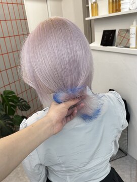 ペレ 渋谷(PELE) 前髪/アンブレラカラー/こなれミディ/イメチェン/ウェーブパーマ