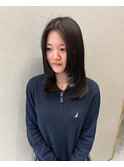 ミディアム 顔周りレイヤー