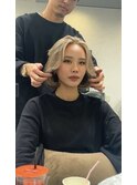 これぞ海外風!ブロンドボブ