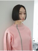 ワンレンのミニボブ