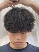 熊本メンズサロンシャドウパーマ波巻きスパイラルMEN'S HAIR
