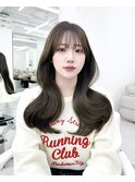 韓国ヘア レイヤー 顔周り