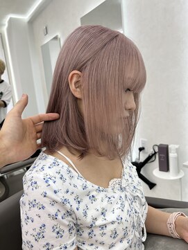 アイセ(I.se Eir TOKYO) ピンクベージュ/ダブルカラー/ハイトーン/ケアブリーチ