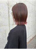 ボブ×ブリーチなしデザインカラー