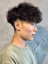 ニアウ 高崎店(Niau)&nbsp;スペインカールメンズパーマメンズマッシュバーバー群馬高崎眉毛