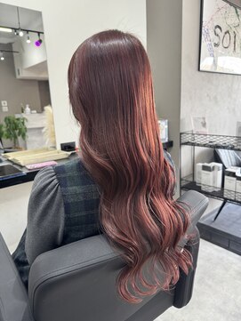 ソル(sol) 艶髪レッドカラー