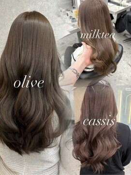 ボタン ハカタ(VOTAN hakata) 【福岡美容室/小山田】オリーブ/ミルクティーベージュ/ピンク