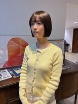 ヘアーアイストゥーレ(HAIR ICI TRE)&nbsp;ぷつっとボブオリーブカラー透明感カラー