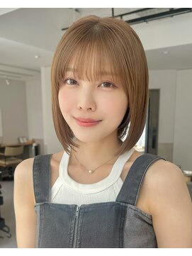 サンド クリア 横浜本店(sand clear) 顎下3センチ結べる長さボブ