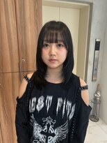 ガリカ 博多(Gallica) <ゲスト>深みのあるダークグレーで作る抜け感ミディ