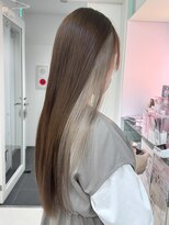 アール 横浜(R) 【MOMO】ヘーゼルベージュ×ホワイトベージュ/インナーカラー