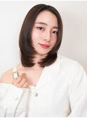 【La fith】顔回りレイヤー×内巻きワンカール×センターパート