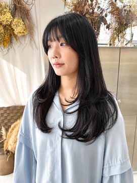 ユイマァル 岡山(YUIMARL) 岡山レイヤーカット20代30代40代ザグザグレイヤー韓国ヘア