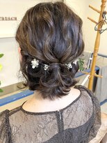 ヘアアンドメイクフリッシュ(HAIR&MAKE FRISCH)&nbsp;神戸三宮　結婚式　ヘアセット