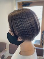 ロッカヘアエジェ(ROCCA hair eje.) 暗めカラーナチュラルラインボブ