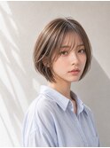 30代40代50代絶壁解消ひし形小顔前下がりショートボブ【越谷】
