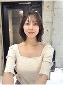 肩上ボブ×クビレ×前髪×暗髪