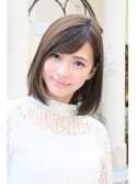 20代30代40代50代小顔カット黒髪ワンレンボブルフネビージュ前髪