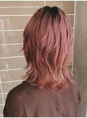 【The coast by Neolive】ピンクカラー×レイヤーカット