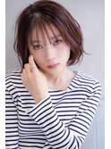 【Taylor 大宮】ラベンダーブラウン×内巻きボブ