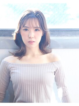 ヘア アンドメイク キヨシ(Hair and Make kiyoshi) kiyoshi/ガーリー　＊シースルー後れ毛　シスルベンヘアー＊