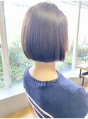 透明感カラーとボブ