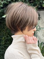 ディモアンド 表参道(Dimo&)&nbsp;ベビーバング/ショートヘア/ボブルフ/ショコラベージュ