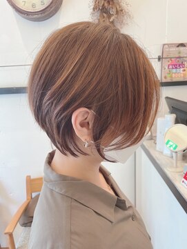 ヘアー ラボ(hair labo) 【hair labo.】丸みショートボブ