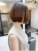 《knit銀座》大人可愛い20代30代40代ショートボブ丸み前下がり