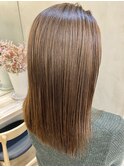 【航治郎】艶髪くびれミディ/セクションカラー/ペールベージュ