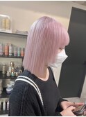 K107_ホワイトピンク ブリーチ3回~