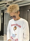 【NEXT静岡NEO石井】ブロンドハイトーン短髪スパイキーショート