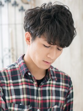 モッズヘアメン 札幌月寒店(mod's hair men) ゆるふわ巻きパーマで清潔感◎グランジショートｌ札幌月寒