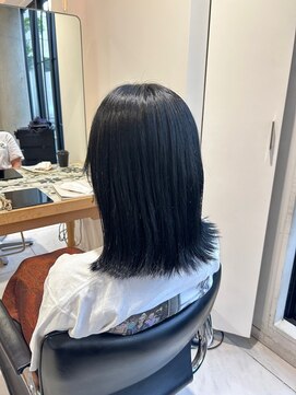 ヘアサロン ガリカ 表参道(hair salon Gallica) 【miko】韓国風ヘア/黒髪暗髪ブルーブラック/クリアブラック