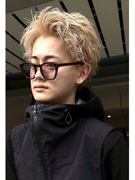 ナループロアオハナ(Nalu pu loa ohana) メンズブリーチ/スパイキーショート/ブロンドベリーショート