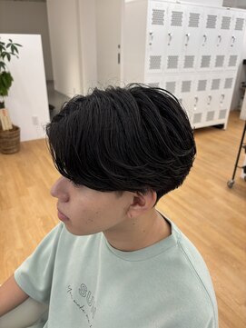 ビカム 名駅(become) ニュアンスパーマ×センターパート