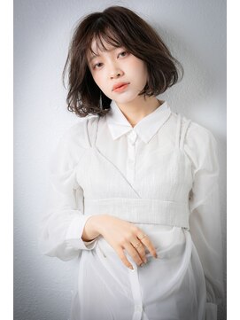 カバーヘア ブリス 上尾西口店(COVER HAIR bliss) グレージュアッシュふんわりカールエアリーボブw上尾30代40代