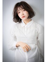 カバーヘア ブリス 上尾西口店(COVER HAIR bliss) グレージュアッシュふんわりカールエアリーボブw上尾30代40代