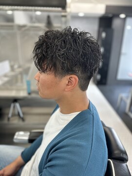 エクファフォーメン(EX-FA FOR MEN) カルマパーマ/ベリーショート/ダークアッシュ/ニュアンスパーマ