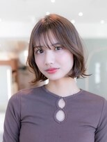 ケアリー 越谷レイクタウン(Carelly) デザインカラー/レイヤーカット/ウェットヘア/オリーブベージュ
