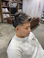 メンソウル(MENSOUL)&nbsp;スパイキーショートアップバングツイストスパイラルパーマ