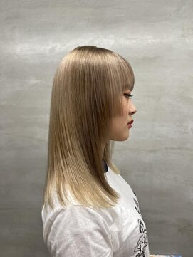 ナル(nalu.) ブリーチ/デザインカラー/ベージュ